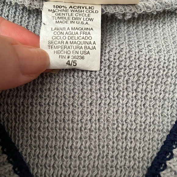 Vintage Basic Editions Little Girls Sweater Cardigan size 4/5 NWT - Picture 7 of 9